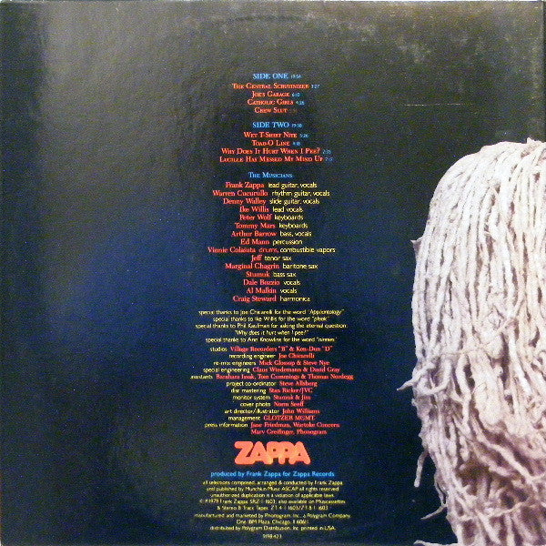 Frank Zappa - Joe's Garage Act 1 - VG+ LP Record 1979 Zappa Records USA Vinyl & Booklet - Jazz-Rock / Blues Rock / Avantgarde - Shuga Records