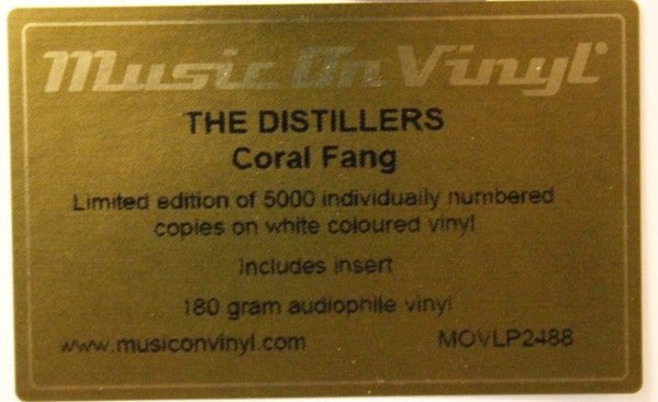 The Distillers - Coral Fang (2003) - Mint- (VG+ cover) LP Record 2022 Music on Vinyl 180 gram Vinyl & Numbered - Alternative Rock / Punk - Shuga Records