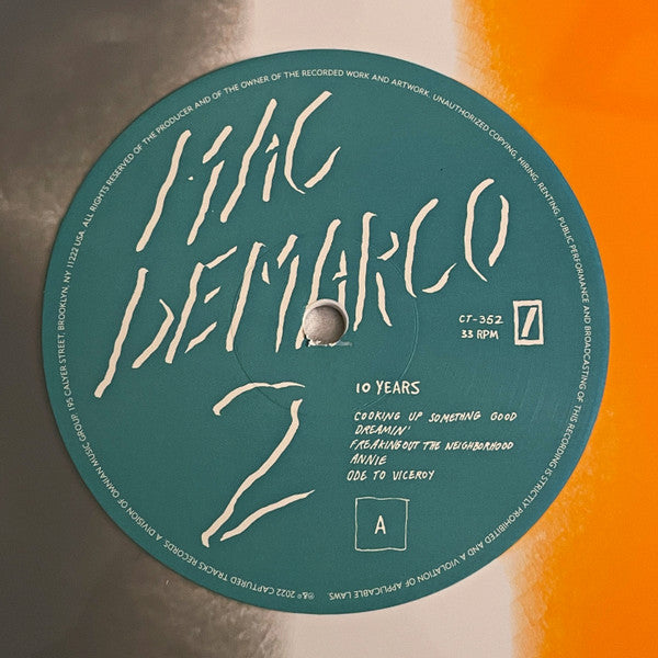 Mac Demarco - 2 (2012) - New 2 LP Record 2022 Captured Tracks Tri-Color Viceroy Vinyl - Indie Rock / Lo-Fi - Shuga Records