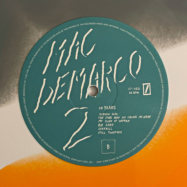 Mac Demarco - 2 (2012) - New 2 LP Record 2022 Captured Tracks Tri-Color Viceroy Vinyl - Indie Rock / Lo-Fi - Shuga Records