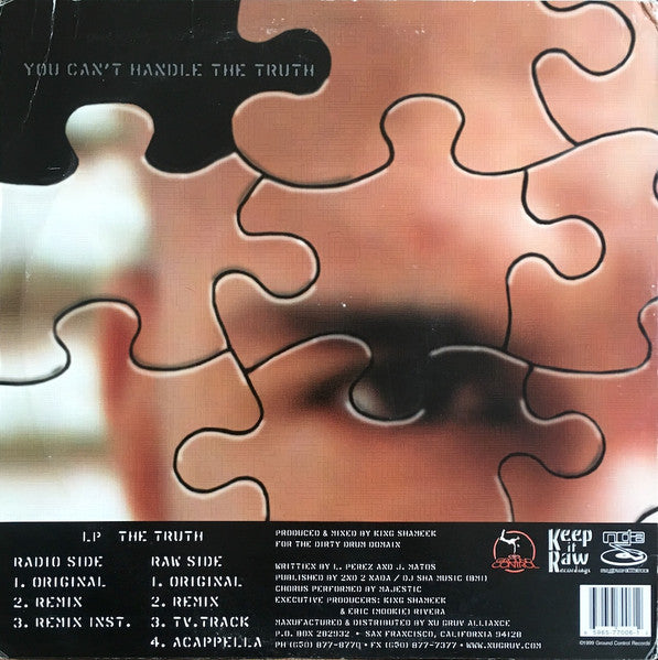 LP - The Truth - VG+ 12" Single Record 2000 Ground Control USA Vinyl - Hip Hop
