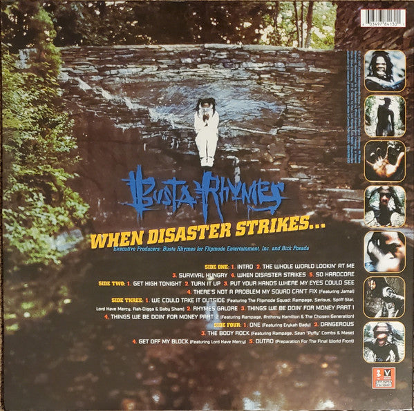 Busta Rhymes - When Disaster Strikes... (1997) - New 2 LP Record 2022 Elektra Silver Vinyl - Hip Hop - Shuga Records