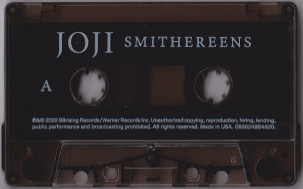 Joji - Smithereens - New Cassette 2022 88rising / Warner Records Tape - Pop / R&B / Pop Rap - Shuga Records