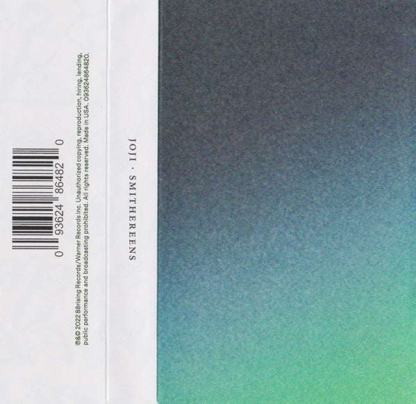 Joji - Smithereens - New Cassette 2022 88rising / Warner Records Tape - Pop / R&B / Pop Rap - Shuga Records