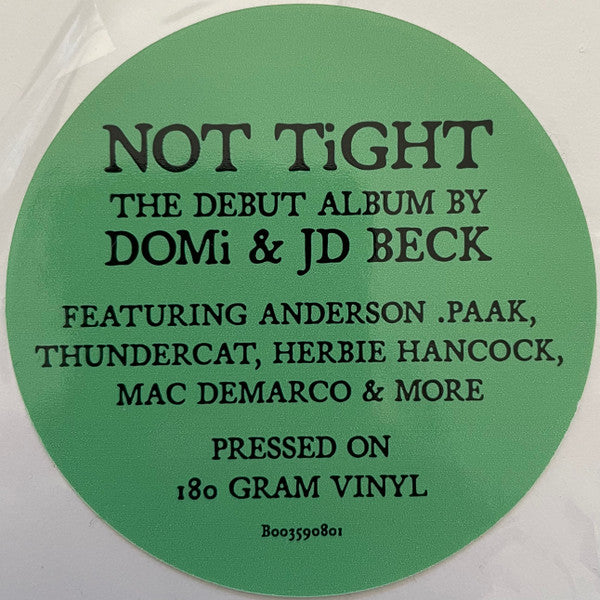 Domi & JD Beck - Not Tight - Mint- LP Record 2022 Blue Note 180 gram Vinyl - Jazz / Fusion / Funk