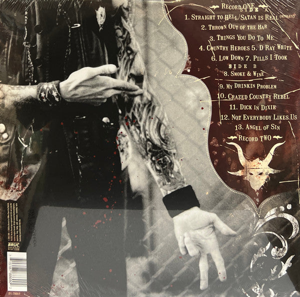 Hank III - Straight To Hell (2006) - Mint- 2 LP Record 2022 Bruc USA Blood Splatter Red vinyl & Poster - Country - Shuga Records