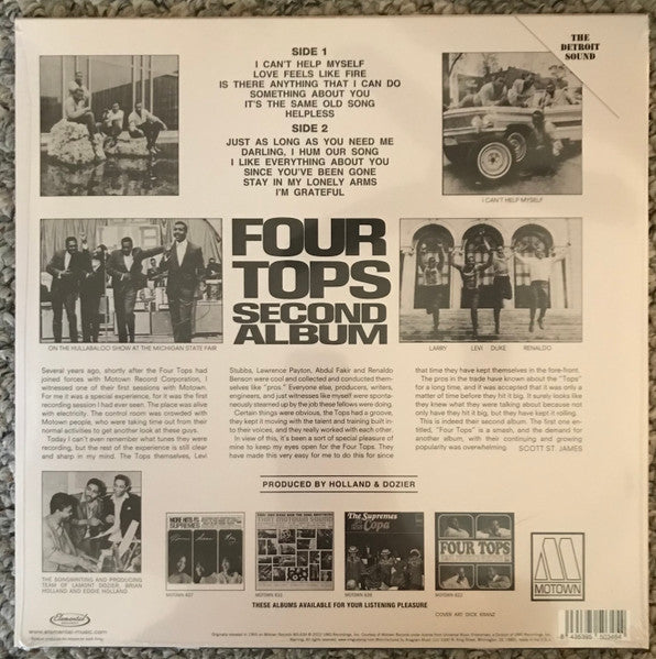 Four Tops - Second Album (1965) - New LP Record Store Day Black Friday 2022 Motown RSD Vinyl - Soul - Shuga Records