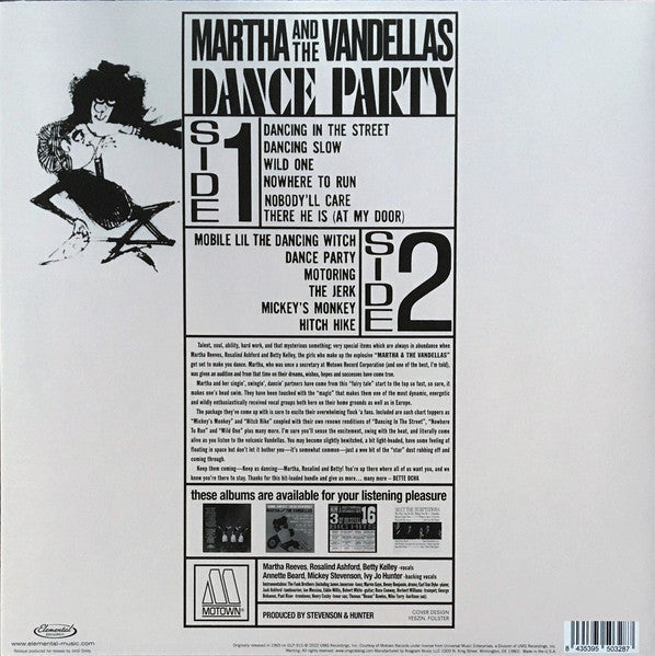 Martha And The Vandellas - Dance Party (1965) - Mint- LP Record Store Day Black Friday 2022 Motown Elemental Music RSD Vinyl - Soul / R&B - Shuga Records