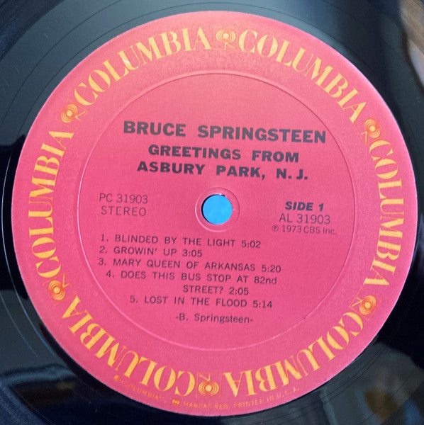 Bruce Springsteen - Greetings From Asbury Park, N.J. (1973) - VG+ LP Record 1983 Columbia USA Vinyl - Rock & Rock / Pop Rock - Shuga Records