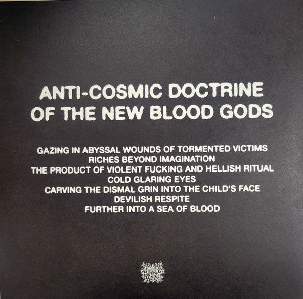 Unholy Vampyric Slaughter Sect - Anti-Cosmic Doctrine Of The New Blood Gods - Mint- LP Record 2022 Crown & Throne Ltd Vinyl & Insert - Black Metal - Shuga Records