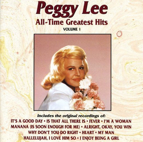 Peggy Lee - All-Time Greatest Hits Volume 1 (1990) - Mint- LP Record 2022 Curb USA White Vinyl - Jazz / Pop / Vocal - Shuga Records