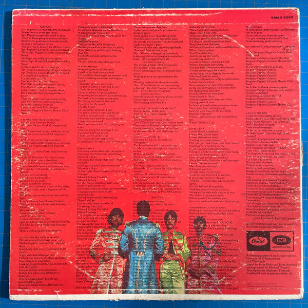 The Beatles - Sgt. Pepper's Lonely Hearts Club Band (1967) - VG LP Record 1969 Capitol USA Green Label Vinyl - Pop Rock / Psychedelic Rock - Shuga Records