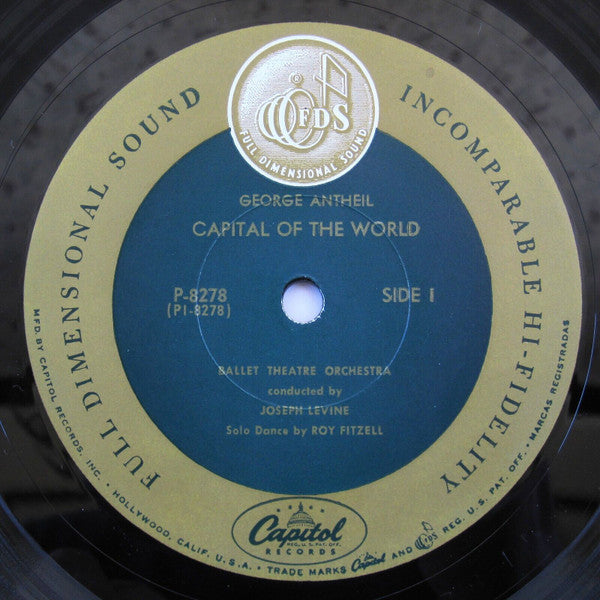 George Antheil / Joseph Levine - Raffaello de Banfield - Capital Of The World The Combat - VG+ LP Record 1954 Capitol FDS Original Mono Vinyl - Classical - Shuga Records