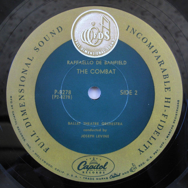 George Antheil / Joseph Levine - Raffaello de Banfield - Capital Of The World The Combat - VG+ LP Record 1954 Capitol FDS Original Mono Vinyl - Classical - Shuga Records