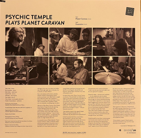 Psychic Temple - Plays Planet Caravan - Mint- LP Record 2022 BIG EGO USA Vinyl & Numbered - Jazz / Psychedelic / Afrobeat / Fusion