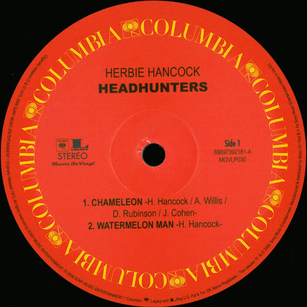 Herbie Hancock - Head Hunters (1973) - Mint- LP Record 2009 Music On Vinyl Columbia 180 gram Vinyl - Jazz / Jazz-Funk - Shuga Records