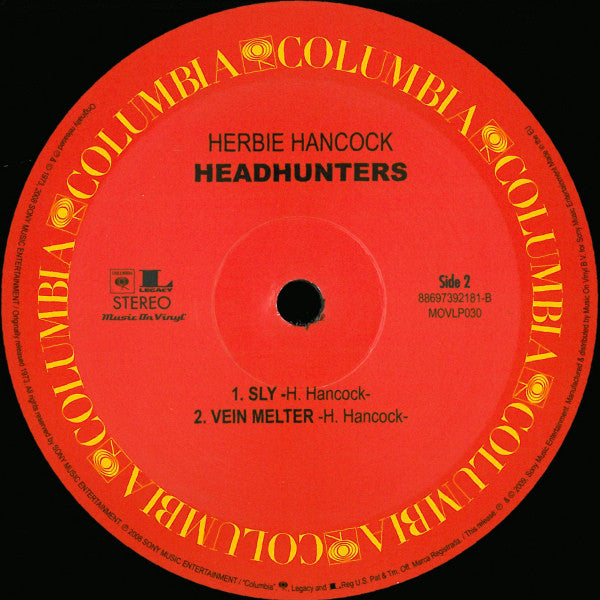 Herbie Hancock - Head Hunters (1973) - Mint- LP Record 2009 Music On Vinyl Columbia 180 gram Vinyl - Jazz / Jazz-Funk - Shuga Records