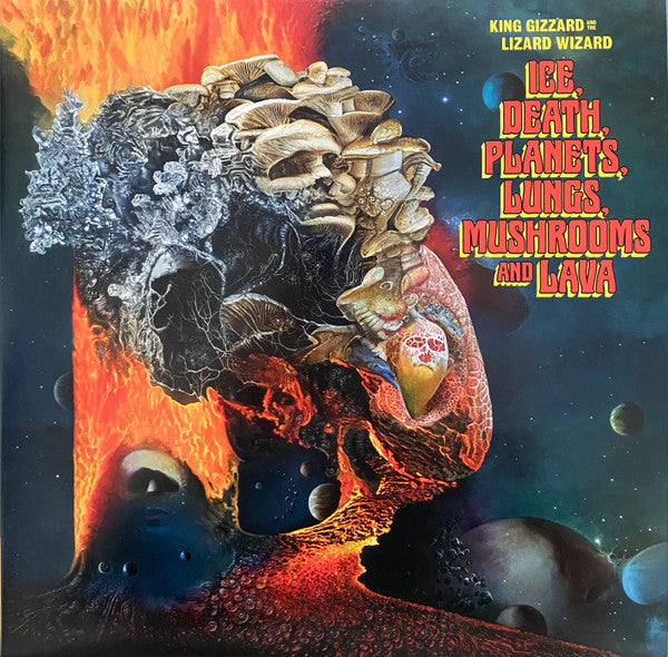 King Gizzard And The Lizard Wizard - Ice, Death, Planets, Lungs, Mushrooms And Lava - New 2 LP Record 2022 KGLW Recycled Black Wax Vinyl - Psychedelic Rock - Shuga Records