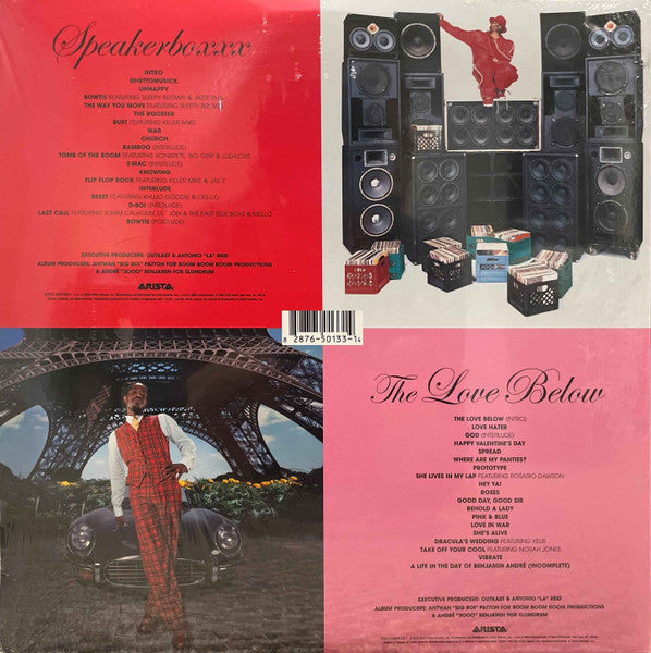 Outkast - Speakerboxxx / The Love Below (2003) - VG+ 4 LP Record 2022 Arista USA Vinyl - Hip Hop - Shuga Records