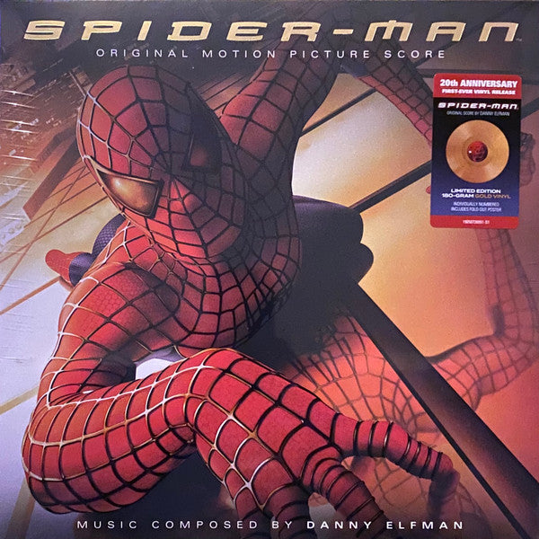 Danny Elfman - Spider-Man (Original Motion Picture Score) - New LP Record 2022 Sony 180 gram Gold Vinyl & Numbered - Soundtrack - Shuga Records
