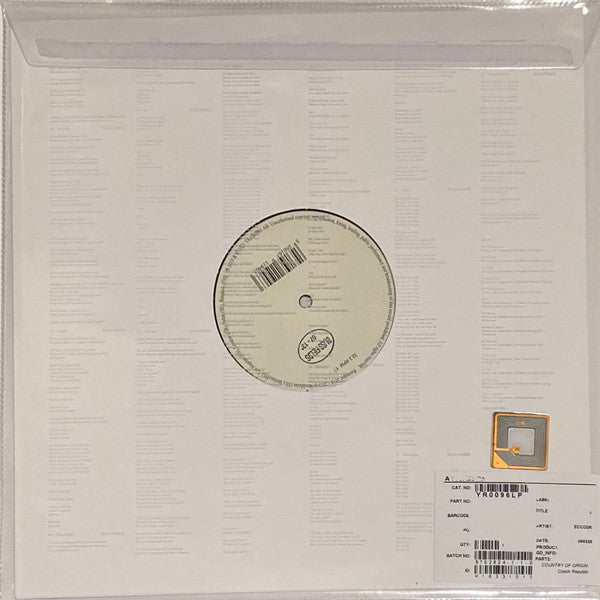 Ecco2k - E (2019) - Mint- LP Record 2022 YEAR0001 Black + White Swirl 180 gram Vinyl, Postcard & PVC sleeve - Hip Hop / Cloud Rap / Ambient