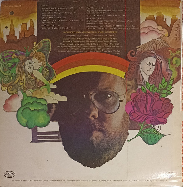 Bobby Whiteside - Bittersweet Stories - Mint- LP Record 1974 Curtom USA Vinyl - Soul / Funk / Jazz-Funk - Shuga Records