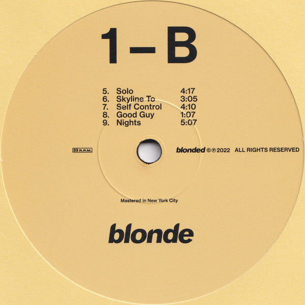 Frank Ocean - Blonde (2016) - Mint- 2 LP Record 2022 Blonded USA Official Vinyl - R&B / Soul / Hip Hop - Shuga Records