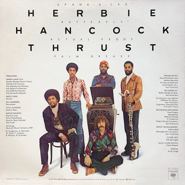 Herbie Hancock - Thrust - VG+ LP Record 1974 Columbia USA Vinyl & Alternate Cover Art - Fusion / Jazz-Funk - Shuga Records