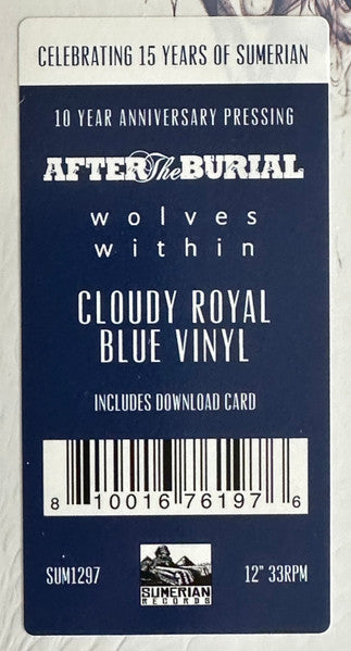 After The Burial - Wolves Within (2013) - Mint- LP Record 2022 Sumerian Cloudy Royal Blue Vinyl - Metalcore / Deathcore / Progressive Metal - Shuga Records