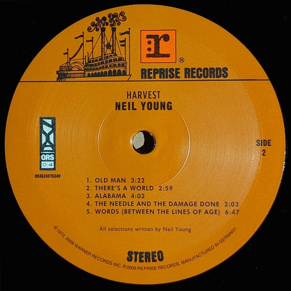 Neil Young - Harvest (1972) - Mint- LP Record 2022 Reprise Germany 180 gram Vinyl & Insert - Classic Rock / Folk Rock - Shuga Records