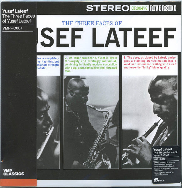 Yusef Lateef - The Three Faces Of Yusef Lateef (1960) - New LP Record 2022 Vinyl Me Please Riverside 180 gram Vinyl & Booklet - Jazz / Free Jazz - Shuga Records