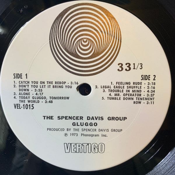 The Spencer Davis Group – Gluggo - VG+ LP Record 1973 Vertigo USA Vinyl - Classic Rock / Hard Rock - Shuga Records