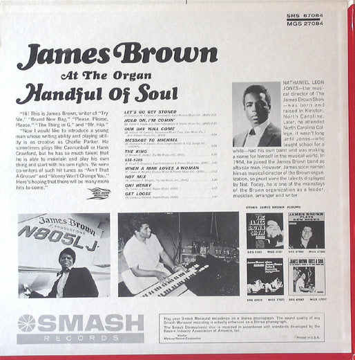 James Brown - Handful Of Soul - VG+ LP Record 1966 Smash USA Stereo Original Press Vinyl - Funk / Soul - Shuga Records