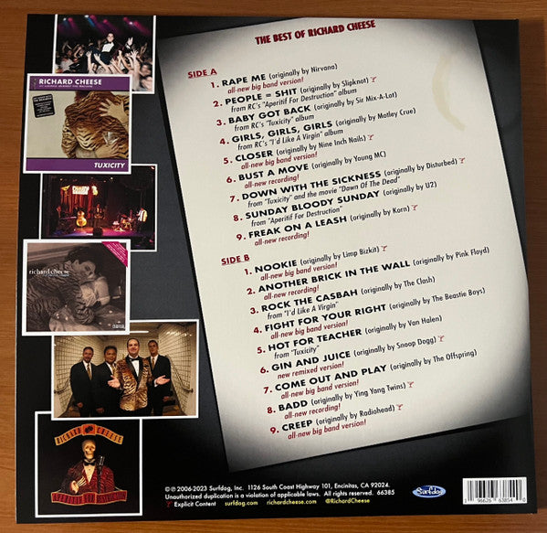 Richard Cheese - The Sunny Side Of The Moon: The Best Of Richard Cheese - New LP Record 2023 Surfdog Yellow Vinyl - Jazz / Rock / Big Band / Parody - Shuga Records