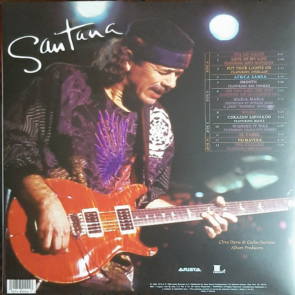 Santana ‎– Supernatural (1999) - New 2 LP Record 2019 Arista Legacy Vinyl - Blues Rock / Classic Rock