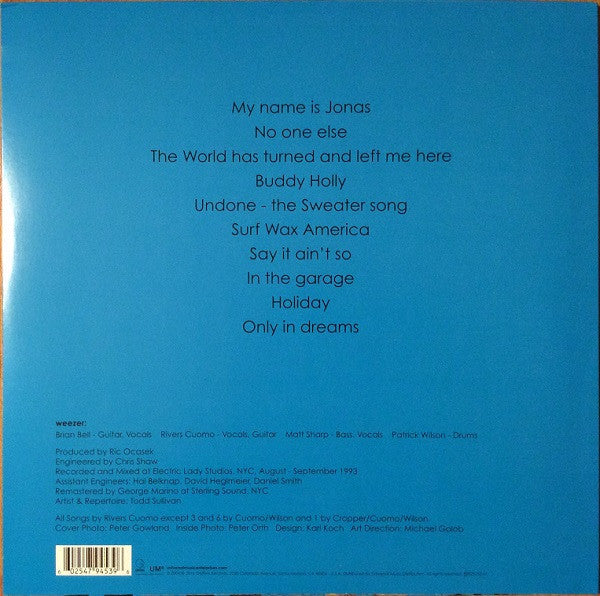 Weezer - The Blue Album (1994) - Mint- LP Record 2016 UMe Geffen Vinyl & Poster - Alternative Rock / Indie Rock / Power Pop - Shuga Records