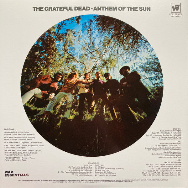 The Grateful Dead - Anthem Of The Sun (1968) - Mint- LP Record 2023 Warner Rhino 180 gram Noonday Sun Orange / Yellow Splatter Vinyl & Booklet - Psychedelic Rock - Shuga Records