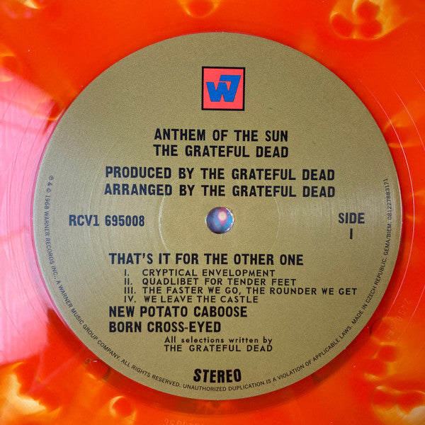 The Grateful Dead - Anthem Of The Sun (1968) - New LP Record 2023 Warner Rhino Vinyl Me Please Club Orange Yellow Splatter 180 gram Vinyl & Booklet - Psychedelic Rock - Shuga Records