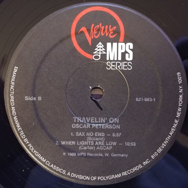 Oscar Peterson - Travelin' On (1968) - Mint- LP Record 1984 Verve MPS USA Vinyl - Jazz - Shuga Records
