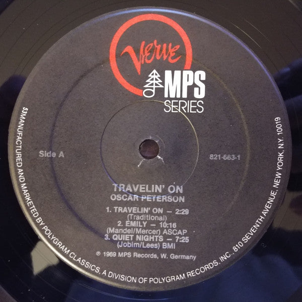 Oscar Peterson - Travelin' On (1968) - Mint- LP Record 1984 Verve MPS USA Vinyl - Jazz - Shuga Records