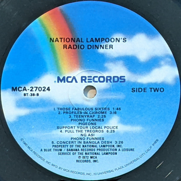 National Lampoon – Radio Dinner - VG+ LP Record 1972 MCA Vinyl - Comedy / Parody