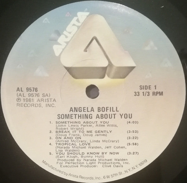 Angela Bofill - Something About You - VG+ LP Record 1981 Arista Vinyl - Soul / Disco - Shuga Records