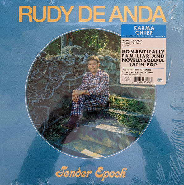Rudy De Anda - Tender Epoch - Mint- LP Record 2020 Karma Chief Top Chico Clear Vinyl & Download - Chicago Soft Rock / Latin / Soul - Shuga Records