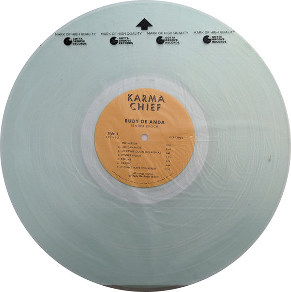 Rudy De Anda - Tender Epoch - Mint- LP Record 2020 Karma Chief Top Chico Clear Vinyl & Download - Chicago Soft Rock / Latin / Soul - Shuga Records