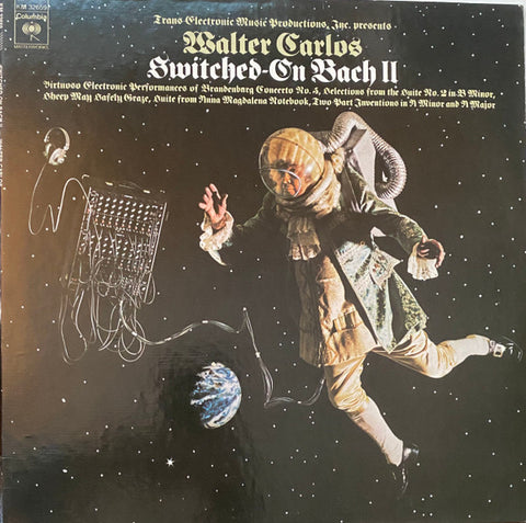 Walter Carlos – Switched-On Bach II - Mint- LP Record 1973 Columbia USA Original Vinyl & Hype Sticker - Electronic / Classical / Moog