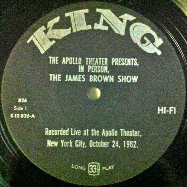 James Brown - Live At The Apollo - VG+ LP Record 1963 King USA Original Mono Vinyl (Black Label) - Rhythm & Blues / Funk / Soul - Shuga Records