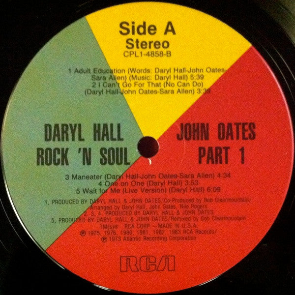 Daryl Hall & John Oates - Rock 'N Soul Part 1 - VG+ LP Record 1983 RCA USA Vinyl - Pop Rock - Shuga Records