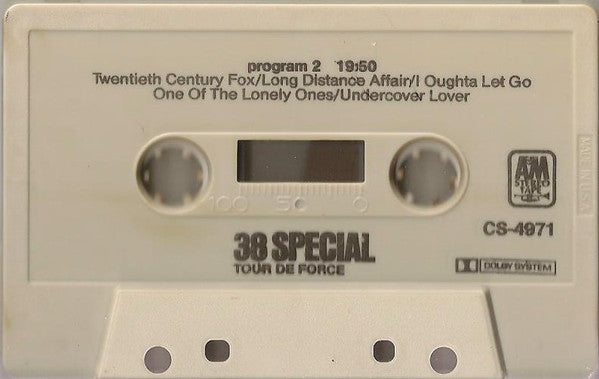8 Special - Tour De Force - VG+ Cassette Tape 1983 A&M USA - Southern Rock - Shuga Records