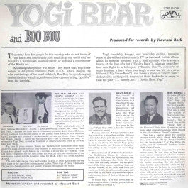 Daws Butler & Don Messick – Yogi Bear And Boo Boo - VG LP Record 1961 Colpix USA Vinyl - TV Soundtrack / Story