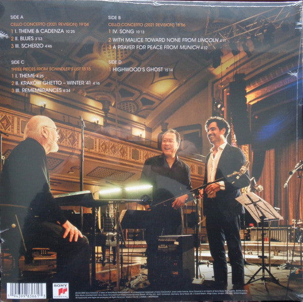 John Williams & Yo-Yo Ma - A Gathering Of Friends - New 2 LP Record 2022 Sony Classical Europe Audiophile Vinyl - Classical / Theme - Shuga Records